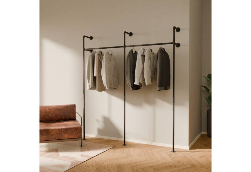 pamo. design Kleiderständer offener Kleiderschrank KIM, Garderobenständer im Industrie Design zur Wandmontage pamo. design Kleiderständer offener Kleiderschrank KIM, Garderobenständer im Industrie Design zur Wandmontage von pamo. design