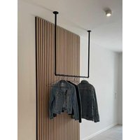 Garderobenstange Hängend Schwarze Kleiderstange Aus Wasserrohren Perfekt Für Den Eingangsbereich Oder Als Handtuchhalter Hang Garderobenstange Hängend Schwarze Kleiderstange Aus Wasserrohren Perfekt Für Den Eingangsbereich Oder Als Handtuchhalter Hang von pamodesigns