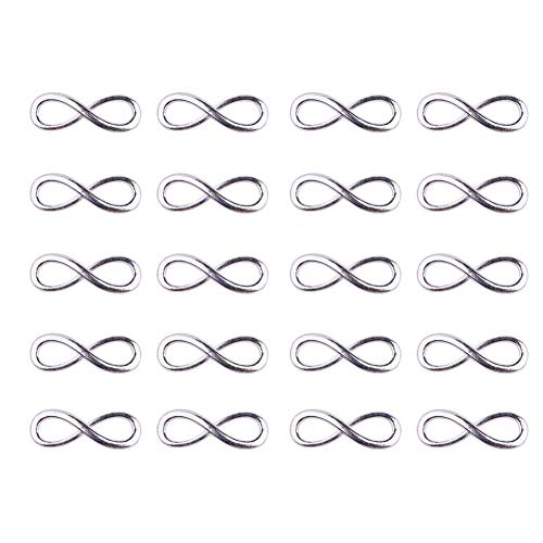 PandaHall Elite Legierung Unendlichkeit Symbol Infinity Anhanger Verbinder Verschluss von PH PandaHall