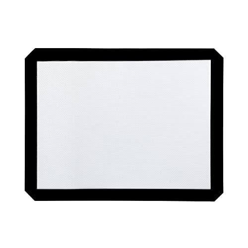 Dauerbackfolie | Wiederverwendbare Backmatte Silikon | Nachhaltiges Mehrweg-Backpapier | Wiederverwendbare Backfolie, Silikonmatte, Antihaftbeschichtung, Hitzebeständige Backunterlage | (42 x 32 cm) von pandoo