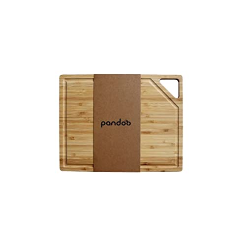 pandoo Bambus Schneidebretter | Schneidebrett Holz, Küchen Gadgets, Holzbrett Küche, Schneidebrett Set, Cutting Board, Servierplatte, Holzbretter, Küchenzubehör, Brettchen | (28 x 22 cm) von pandoo