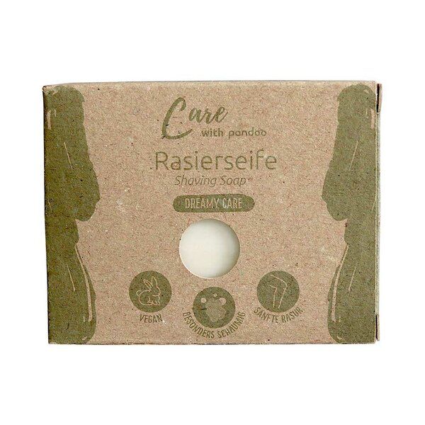 pandoo Feste Rasierseife - Dreamy Care | Into the woods - 100g - Naturkosmetik von pandoo