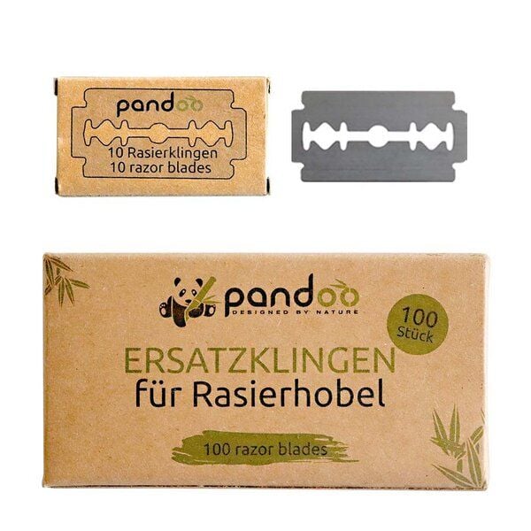 pandoo Rasierklingen aus Edelstahl | 100er Pack - Ersatzklingen Klingen für Rasierhobel pandoo Rasierklingen aus Edelstahl | 100er Pack - Ersatzklingen Klingen für Rasierhobel von pandoo