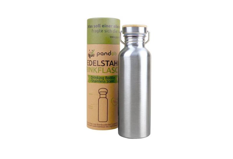 pandoo Trinkflasche Wiederverwendbare Edelstahl Trinkflasche, mit oder ohne Isolierung, Edelstahl von pandoo