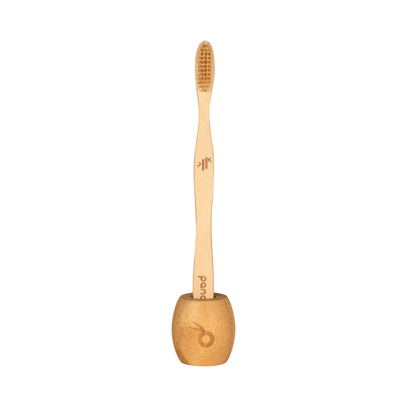 pandoo Zahnbürstenhalter Zahnbürsten Halter aus Bambus, (1-St) von pandoo