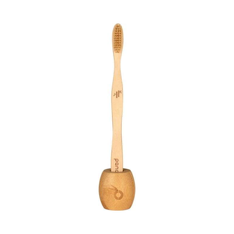 pandoo Zahnbürstenhalter Zahnbürsten Halter aus Bambus, (1-St) von pandoo
