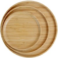Pandoo Wiederverwendbare Bambusteller | 3 Größen von pandooShop