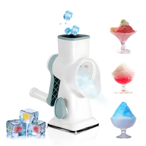 Manueller Eisbrecher, panemy Ice Crusher, Slushie Maker mit Doppelreihigen 45°Winkelklingen, Effizientes Eiscrushen, Slush Maschine Ist Geeignet fur Camping, Cocktails, Kalten Kaffee, Eiscreme von panemy