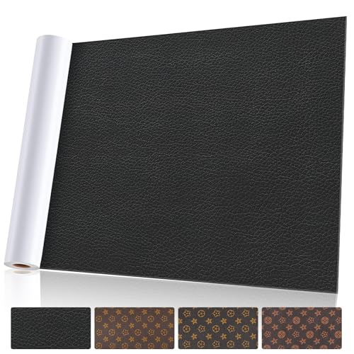 panemy Kunstleder Selbstklebend Schwarz, Kieselleder-Leder Patch Selbstklebend 30 x 150 cm, Wasserfest und Kratzfest, Verwendet für Leder Reparatur Set von Sofas, Autositzen, Taschen Usw panemy Kunstleder Selbstklebend Schwarz, Kieselleder-Leder Patch Selbstklebend 30 x 150 cm, Wasserfest und Kratzfest, Verwendet für Leder Reparatur Set von Sofas, Autositzen, Taschen Usw von panemy