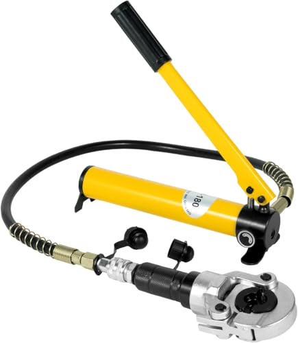 Crimpzange Hydraulische Rohrpresse THV Kontur Crimpzange, Fitting Presszange für Aluminium Rohr PEX Rohr Kupferrohr und Edelstahlmontage 6 Tonnen Kompression 113 cm Schlauch Crimpzange Hydraulische Rohrpresse THV Kontur Crimpzange, Fitting Presszange für Aluminium Rohr PEX Rohr Kupferrohr und Edelstahlmontage 6 Tonnen Kompression 113 cm Schlauch von panfudongk