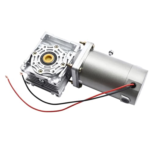 DC Elektromotor Getriebemotor 200W Schneckengetriebe Drehmomentmotor Industrieantrieb für CNC Maschine Fräsmaschine Drehzahl 1800 U/min Übersetzung (12V) von panfudongk