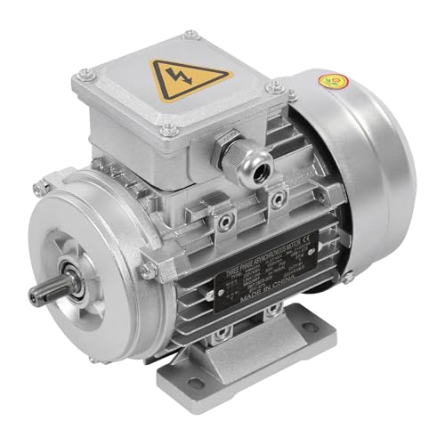 Elektromotor Asynchronmotor Drehstrom ür Maschinen Industriemotor Kupfer Effizient IP55 für Werkzeuge Kühlgeräte und Maschinen (370W 11mm) von panfudongk