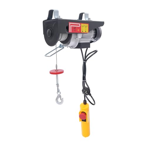 Seilwinde Elektrische Seilwinde Elektrischer Kettenzug Hebezug Elektrohebezeug Seilhebezug Lastaufzug 250 kg Tragkraft 18 m Hubhöhe 550W Motor Garage Werkstatt Baustelle Lager Kräne von panfudongk