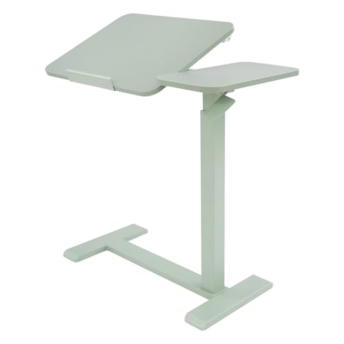Stehpult Stehpulte Standing Desk Mobiler Schreibtisch Stehschreibtisch Rednerpult Laptoptisch verstellbare Höhe 66 cm bis 104 cm Neigungswinkel 0 Grad bis 60 Grad Tragfähigkeit 40 kg (Grün) von panfudongk