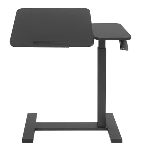 Stehpult Stehpulte Standing Desk Mobiler Schreibtisch Stehschreibtisch Rednerpult Laptoptisch verstellbare Höhe 66 cm bis 104 cm Neigungswinkel 0 Grad bis 60 Grad Tragfähigkeit 40 kg (Schwarz) von panfudongk