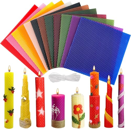 pangdapengpeng Bienenwachs-Kerzenherstellungs Set (12 Farben) von pangdapengpeng