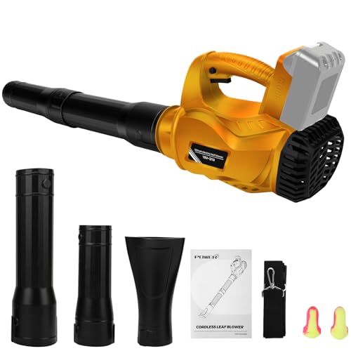 Akku Laubbläser kompatibel mit Dewalt 18V 20V (ohne Akkus), Akku Gebläse bläser für Säubern im Außenbereich Rasenpflegeblatt Luftgeschwindigkeit 69m/s von panthem