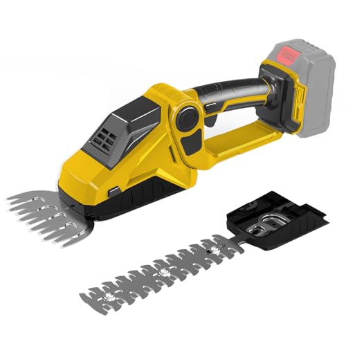 Grasschere Strauchschere Set kompatibel mit Dewalt 20V 18V, Akku gartenschere Heckenschere Handheld rasenschere Akku-Grasschere Strauchtrimmer Grasmesser 22cm / 13cm Strauchscherenmesser (ohne Akku) von panthem