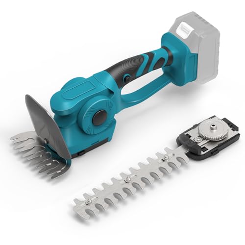 Grasschere Strauchschere Set Kompatibel Mit Makita 18V, Akku-Gartenschere Heckenschere Handheld Rasenschere Strauchtrimmer Grasmesser Strauchscherenmesser (Ohne Akku) von panthem
