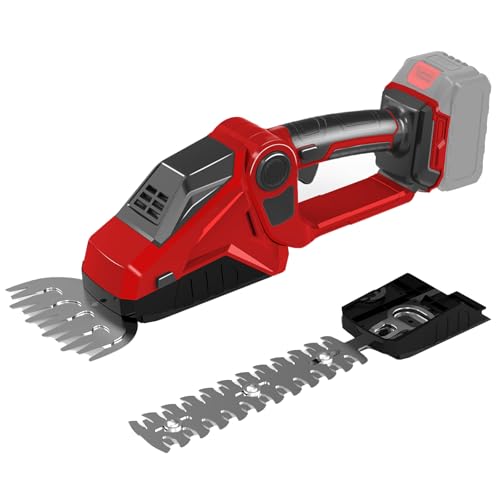 Akku Grasschere Strauchschere Set kompatibel mit Milwaukee 18V M18, gartenschere Heckenschere Handheld rasenschere Strauchtrimmer Grasmesser 22cm 13cm Strauchscherenmesser (ohne Akku) von panthem