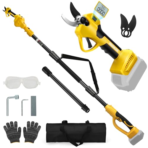 panthem 2 in 1 Akku Astschere Teleskop Elektrische Gartenschere Kompatibel mit Dewalt 18V 20V, Maximale Reichweite bis 4.1 m, 43 mm Schnittöffnung, Bürstenlosen Motor (ohne Batterie und Ladegerät) von panthem
