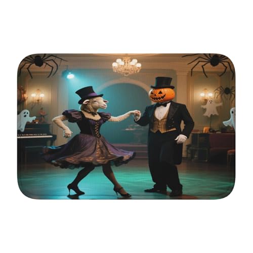 Halloween-Badematte, Motiv: Tänzerin, Schaf, rutschfest, 50 x 40 cm Halloween-Badematte, Motiv: Tänzerin, Schaf, rutschfest, 50 x 40 cm von panverix