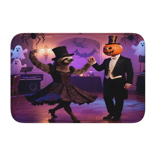 Halloween-Tänzer-Badematte, Faultier, rutschfest, für Heimdekoration, 50 x 40 cm Halloween-Tänzer-Badematte, Faultier, rutschfest, für Heimdekoration, 50 x 40 cm von panverix
