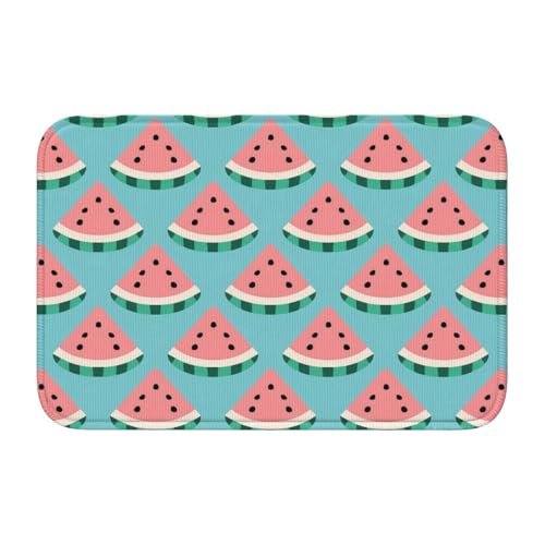 panverix Badvorleger mit Cartoon-Wassermelonen-Motiv, rutschfest, für Heimdekoration, 60 x 40 cm von panverix