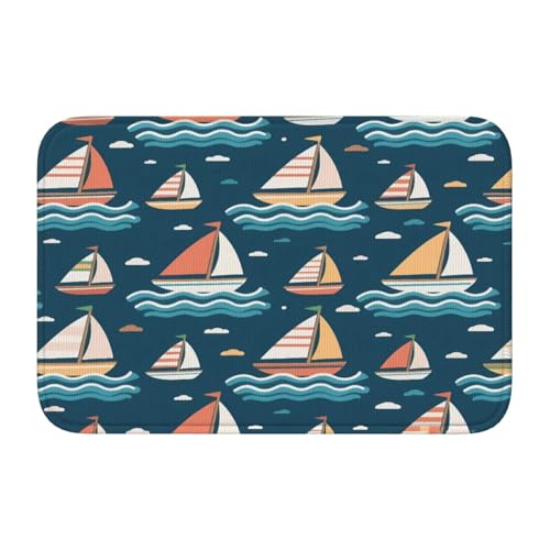 panverix Badvorleger mit Segelboot, rutschfest, 50 x 40 cm panverix Badvorleger mit Segelboot, rutschfest, 50 x 40 cm von panverix