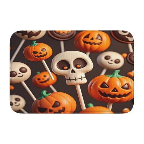 panverix Halloween-Badematte, Skelett-Design, rutschfest, für Heimdekoration, 60 x 40 cm von panverix
