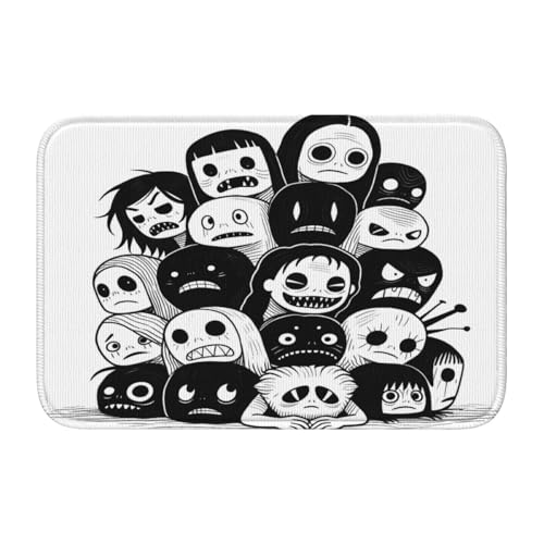 panverix Halloween-Badematte mit Cartoon-Skelett-Design, rutschfest, für Heimdekoration, 60 x 40 cm panverix Halloween-Badematte mit Cartoon-Skelett-Design, rutschfest, für Heimdekoration, 60 x 40 cm von panverix