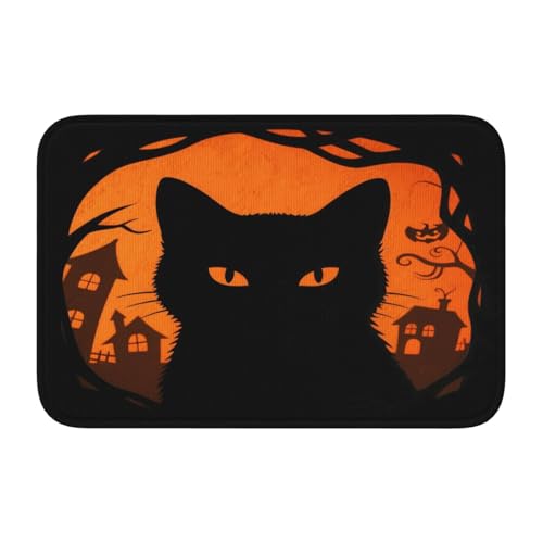 panverix Halloween-Badematte mit Katzenmotiv, rutschfest, für den Boden, 60 x 40 cm panverix Halloween-Badematte mit Katzenmotiv, rutschfest, für den Boden, 60 x 40 cm von panverix
