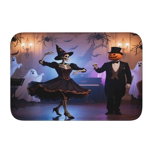 panverix Halloween-Badezimmermatte, Skelett-Tänzerin, rutschfest, für Waschbecken, 60 x 40 cm panverix Halloween-Badezimmermatte, Skelett-Tänzerin, rutschfest, für Waschbecken, 60 x 40 cm von panverix