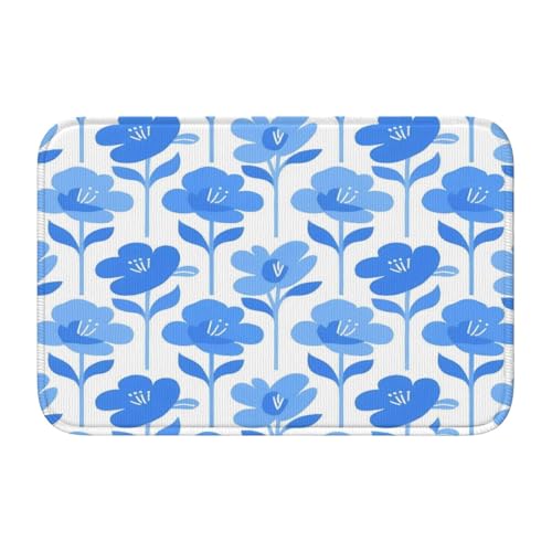 panverix Rutschfeste Badezimmerteppiche mit Cartoon-Blumen, 50 x 40 cm von panverix