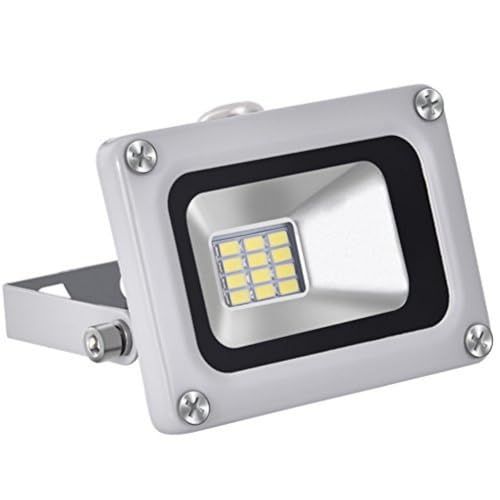 12V 10W LED Fluter, Superhell 800LM Strahler Außen Flutlicht 6000K Tageslichtweiß, Wasserdicht IP65 Scheinwerfer für Garten, Hof, Terrasse, Quadrat, Fabrik von papasbox von papasbox