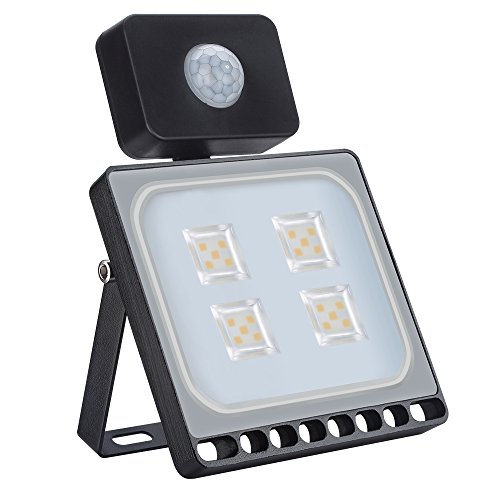 20W LED Strahler mit Bewegungsmelder, 1600LM Superhell Außenstrahler LED Fluter 3000K Warmweiß,IP65 wasserdicht, Flutlichtstrahler Scheinwerfer Licht Wandleuchte für Garten Garage Hof von papasbox