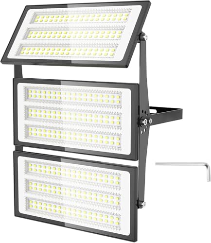 papasbox 300W LED Strahler Flutlichter Außen | Scheinwerfer Außenstrahler 6500K Kaltweiß IP66 Wasserdicht | LED Fluter für Garten Garage Sportplatz von papasbox