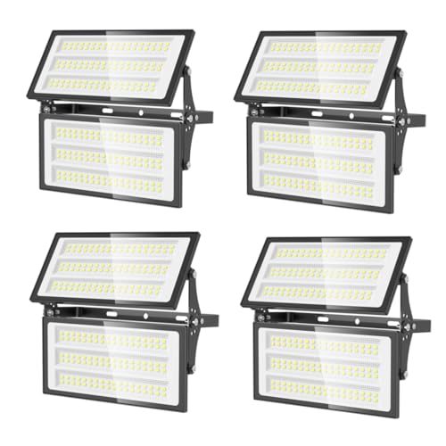 papasbox 4 Stück 200W LED Strahler Flutlichter Außen | Scheinwerfer Außenstrahler 6500K Kaltweiß IP66 Wasserdicht | LED Fluter für Garten Garage Sportplatz papasbox 4 Stück 200W LED Strahler Flutlichter Außen | Scheinwerfer Außenstrahler 6500K Kaltweiß IP66 Wasserdicht | LED Fluter für Garten Garage Sportplatz von papasbox