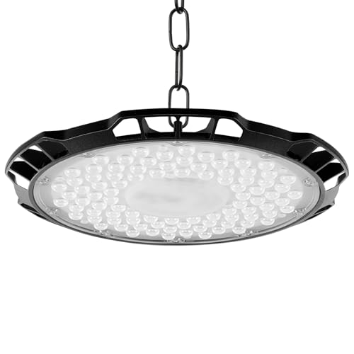 papasbox 500W LED Werkstatt Deckenleuchte Werkstattleuchte Kaltweiß IP65 Wasserdicht Deckenstrahler | Werkstattlampe LED Hallenbeleuchtung Hallenstrahler Industrielampe von papasbox