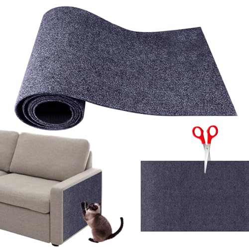 papasgix Kratzbrett Katze Selbstklebend Kratzmatte Kratzteppich für Katzen Kratzschutz Sofa Katze DIY Zuschneidbare Katzenkratzmatte Langlebig Schützt Teppiche, Sofas, Möbel von papasgix