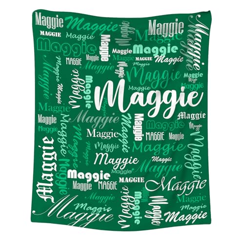 papasgix Personalisierte Decke mit Namen oder Wunschtext extra weiche softe Sofadecke/Wohndecke Kuscheldecke Kinder Personalisiert Geschenke für Geburtstag, Weihnachten von papasgix
