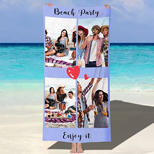 papasgix Personalisiertes Strandtuch mit Foto Mikrofaser Strandtuch schnell trocknendes Badetuch Personalisierte Geschenke für den Strand, Reise, Sauna papasgix Personalisiertes Strandtuch mit Foto Mikrofaser Strandtuch schnell trocknendes Badetuch Personalisierte Geschenke für den Strand, Reise, Sauna von papasgix