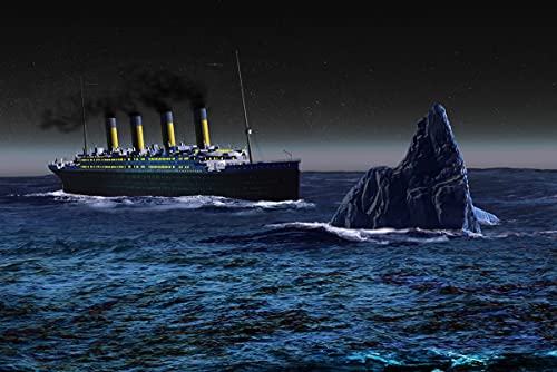 BILD TAPETE PAPERMOON, Titanic mit Eisberg,VLIES Fototapete, Digitaldruck, ink. KLEISTER, verschiedene Größen von papermoon