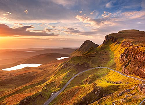 BILD TAPETE PAPERMOON, Sonnenaufgang auf der Insel Quiraing ,VLIES Fototapete, Digitaldruck, ink. KLEISTER, verschiedene Größen von papermoon