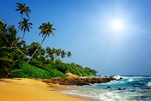 BILD TAPETE PAPERMOON, Sri Lanka tropischer Strand,VLIES Fototapete, Digitaldruck, ink. KLEISTER, verschiedene Größen von papermoon