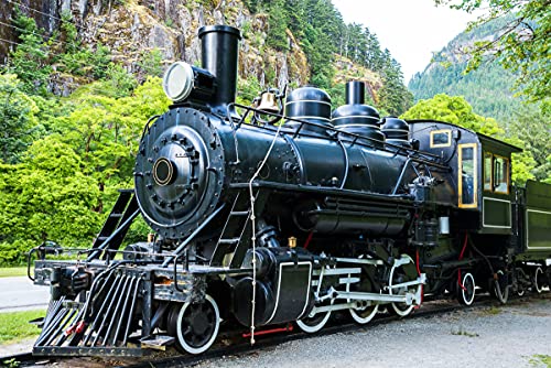 papermoon 20582 Fototapete, Alte Dampflokomotive, 300 x 223 cm von papermoon