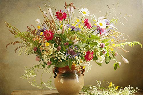 BILD TAPETE PAPERMOON, Blumen in Vase,VLIES Fototapete, Digitaldruck, ink. KLEISTER, verschiedene Größen von papermoon