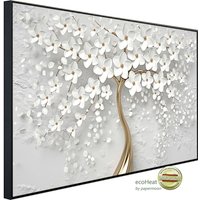 papermoon Infrarotheizung »EcoHeat - Blumen weiss gold«, Matt-Effekt - bunt papermoon Infrarotheizung »EcoHeat - Blumen weiss gold«, Matt-Effekt - bunt von papermoon