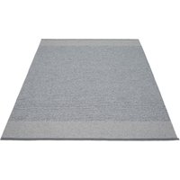 Pappelina - Edit Teppich, 140 x 200 cm, granit / grey / grey metallic von pappelina