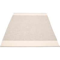 Pappelina - Edit Teppich, 140 x 200 cm, leinen / vanilla / stone metallic von pappelina